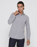 Lois Long Sleeve Shirt Small Plaid Motif