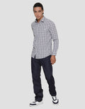 Lois Long Sleeve Shirt Small Plaid Motif