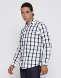 Lois Long Sleeve Shirt Medium Plaid Motif