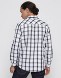 Lois Long Sleeve Shirt Medium Plaid Motif