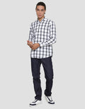 Lois Long Sleeve Shirt Medium Plaid Motif