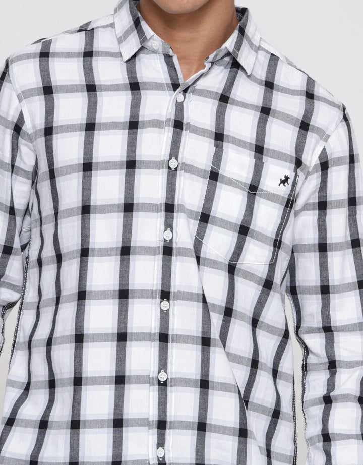 Lois Long Sleeve Shirt Medium Plaid Motif