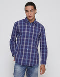 Lois Natural Check Kemeja Pria