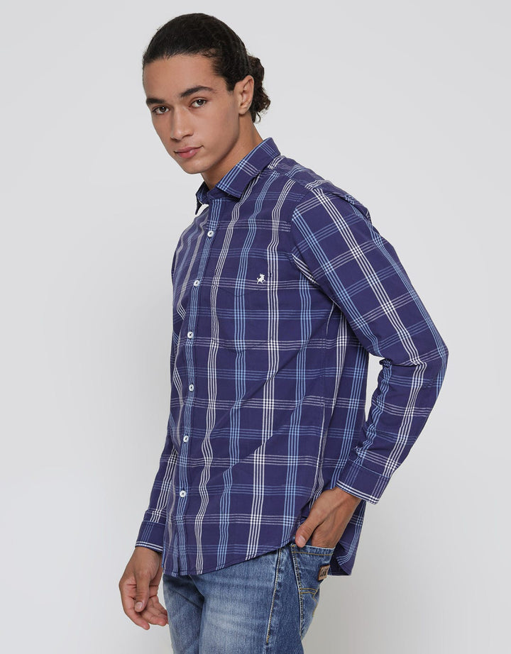 Lois Natural Check Kemeja Pria