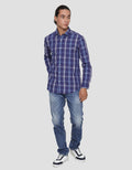Lois Natural Check Kemeja Pria