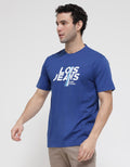Lois Jeans Print Casual Logo Kaos Pria