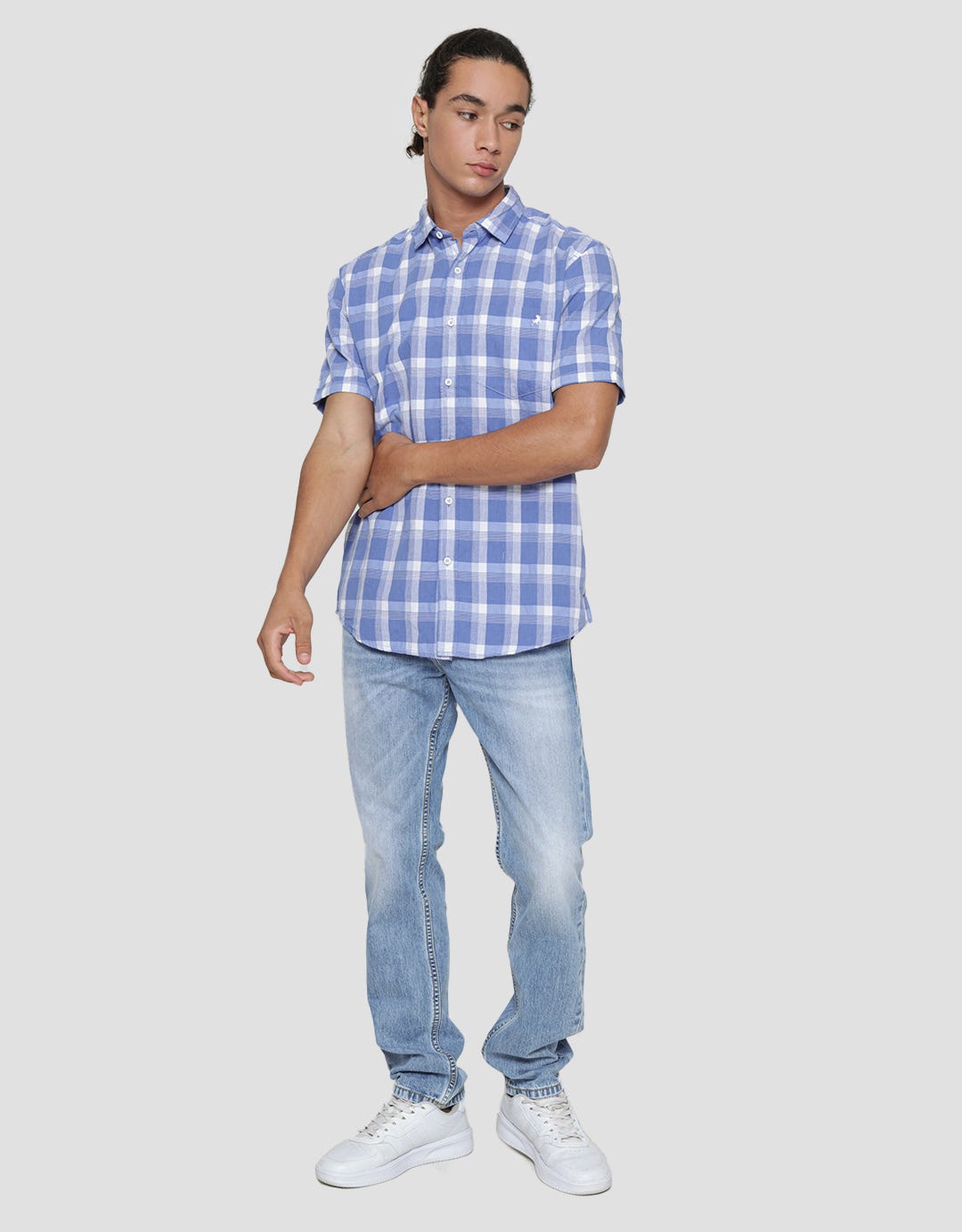 Lois Short Sleeve Shirt Plaid Look
