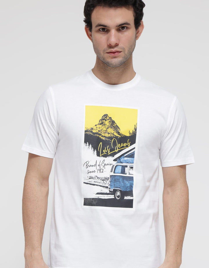 Lois Natural Mountain Kaos Casual Pria