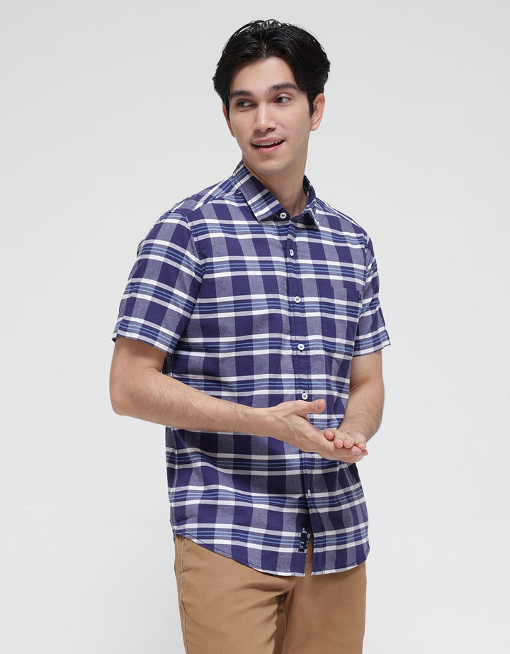 Lois Plaid Classic Kemeja Pria
