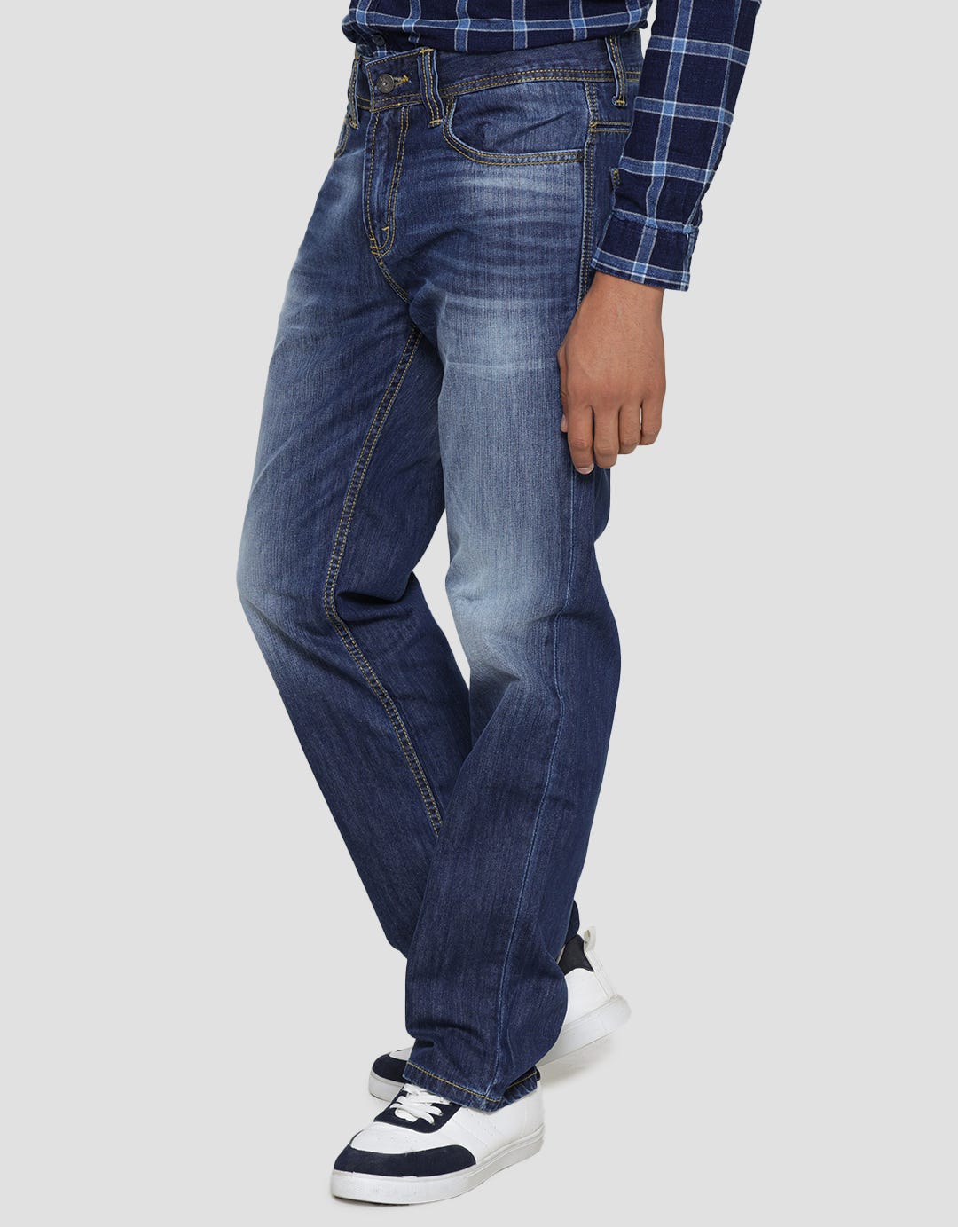 Lois Washed CFS069C Straight Fit Men's Jeans