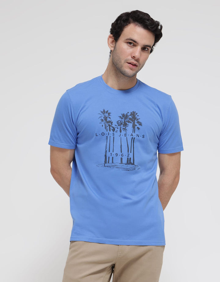 Logo Jeans Beach Tree Kaos Pria