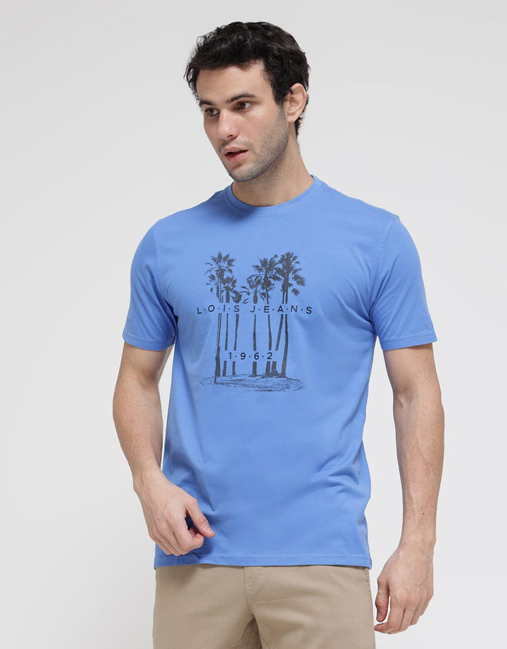 Logo Jeans Beach Tree Kaos Pria
