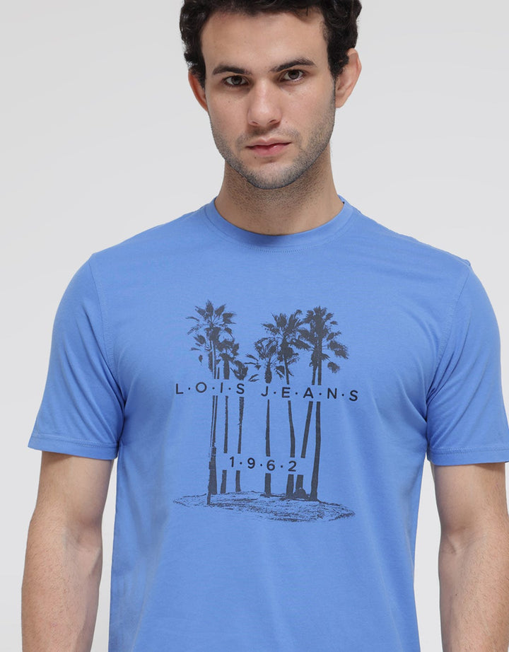 Logo Jeans Beach Tree Kaos Pria