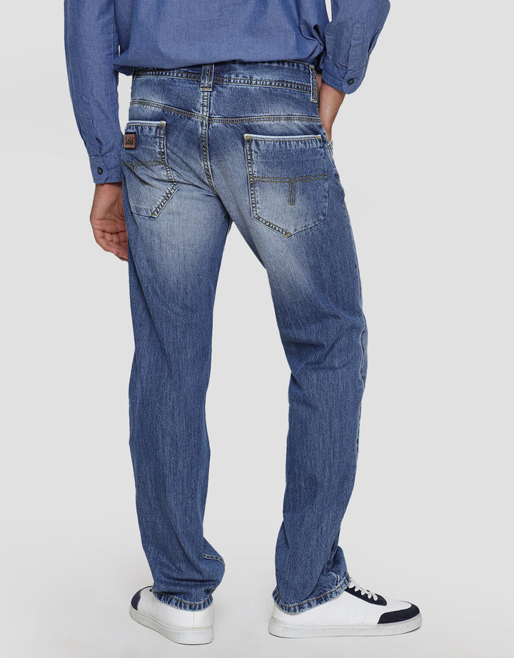 Lois Washed CFS077D Straight Fit Men's Jeans