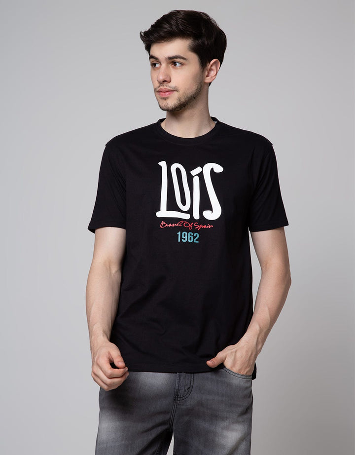 Lois Logo Wording Print Kaos Pria