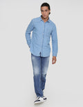 Lois Long Sleeve Shirt Casual Denim Look