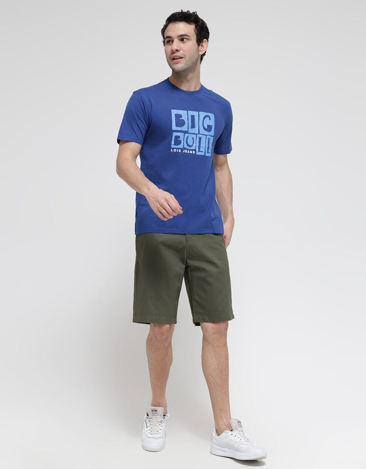 Lois Big Bull Casual Print Kaos Pria