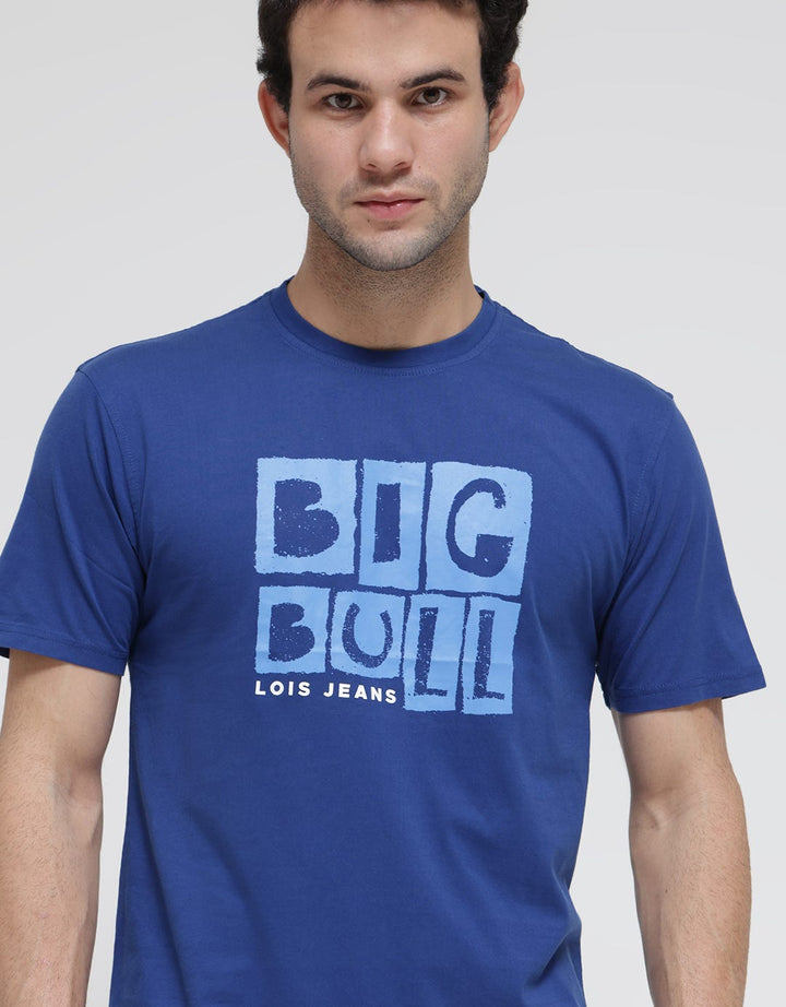Lois Big Bull Casual Print Kaos Pria