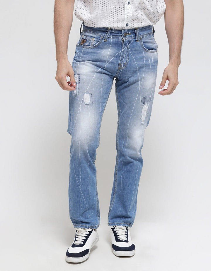 Lois Slim Fit Jeans Ripped Detail