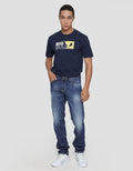 Lois Washed CFL076C Slim Fit Jeans Pria