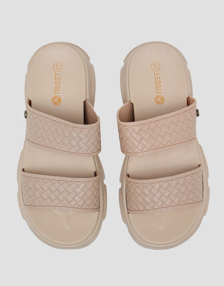 Triset Braid Strap Sandal Casual Wanita