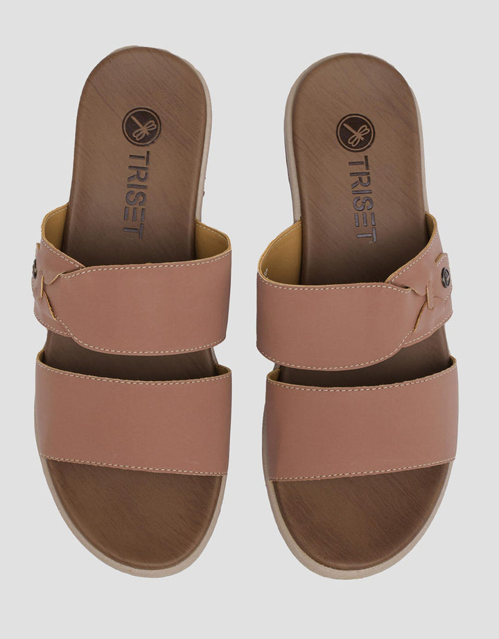 Triset Double Strap 02 Sandal Wedges Wanita