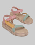 Triset Flat Sandals with Velcro Details