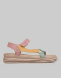 Triset Flat Sandals with Velcro Details
