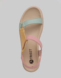 Triset Flat Sandals with Velcro Details