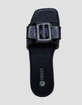 Triset Big Buckle Strap Flat Sandals