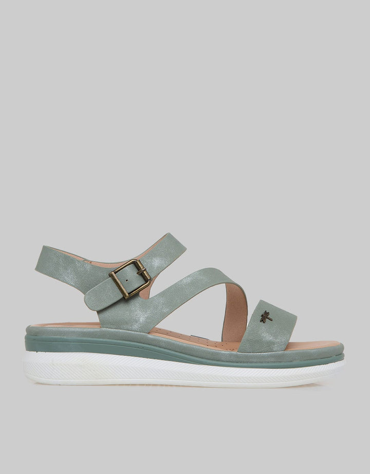 Triset Fashionable Flat Sandals with Velcro Details