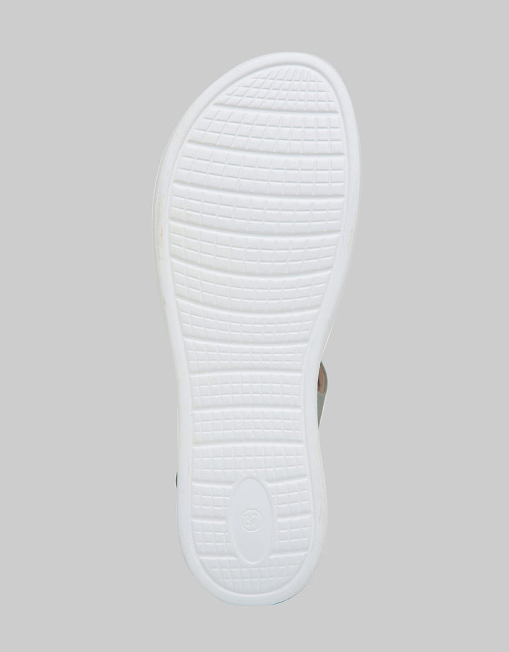 Triset Fashionable Flat Sandals with Velcro Details