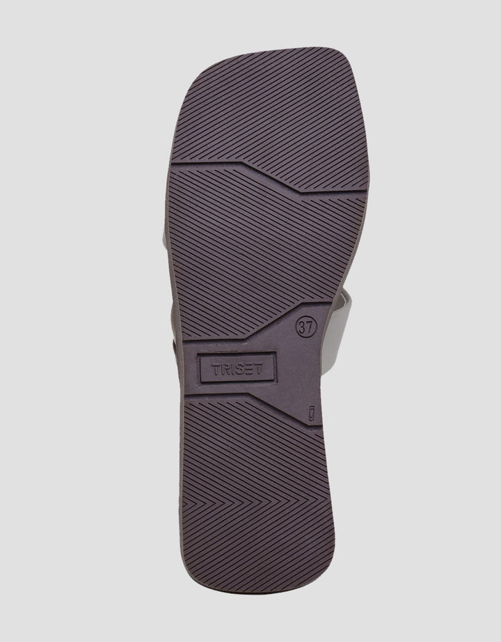Triset Cross Strap Flat Sandals