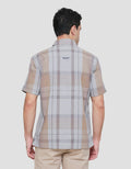 Cardinal Casual Motif Kotak Colorful Kemeja Pria