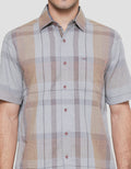 Cardinal Casual Motif Kotak Colorful Kemeja Pria