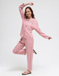 Disney Long Sleeve Pyjama Pants Mickey Ribbon Rayon