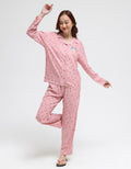 Disney Long Sleeve Pyjama Pants Mickey Ribbon Rayon