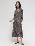 St. Yves Long Sleeve Maxi Dress Flyleaf Floral