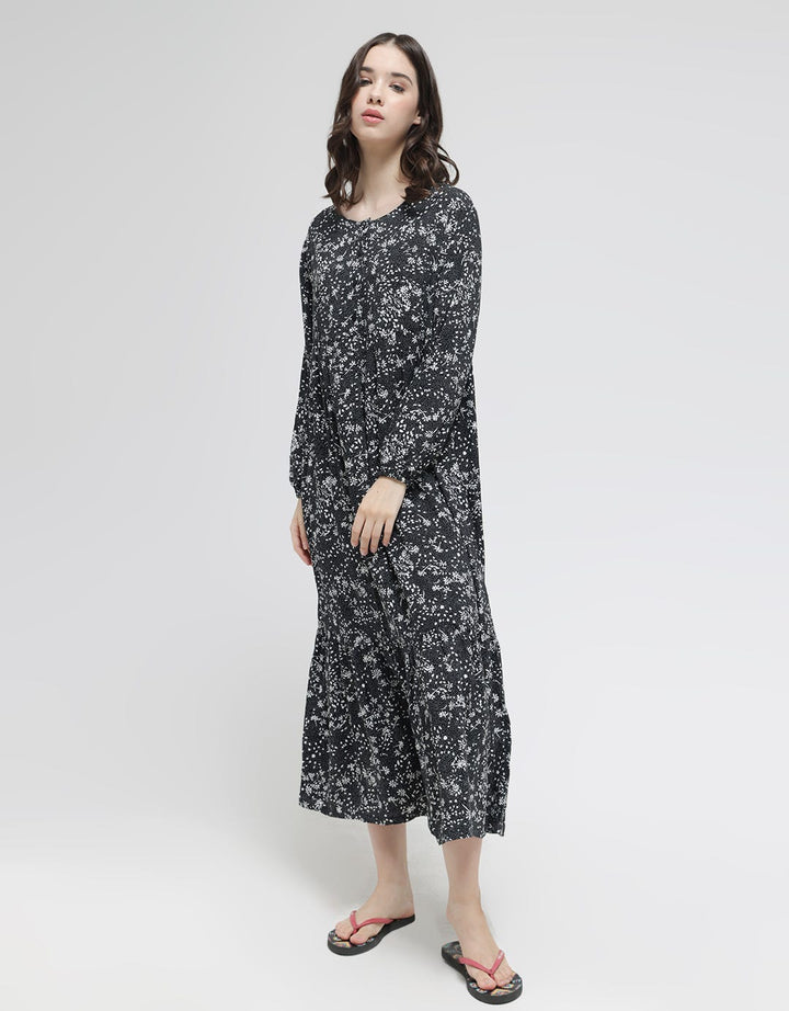 St. Yves Long Sleeve Maxi Dress Fallen Leaves