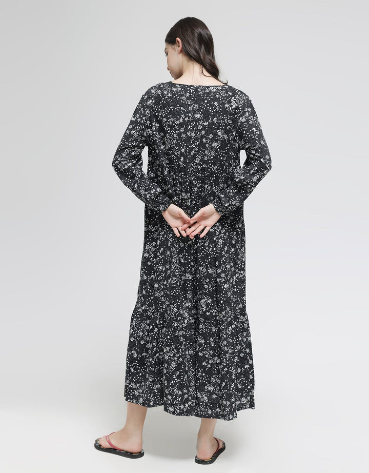 St. Yves Long Sleeve Maxi Dress Fallen Leaves