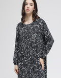 St. Yves Long Sleeve Maxi Dress Fallen Leaves