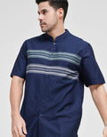 Walrus Printing Multi Stripe Shirt