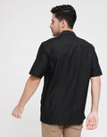 Walrus Printing Big Stripe Wave Shirt Pria