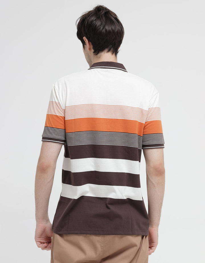Walrus Multi Color Stripe Polo Shirt