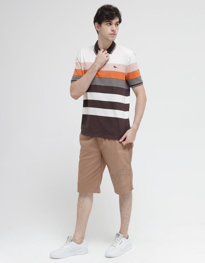 Walrus Multi Color Stripe Polo Shirt