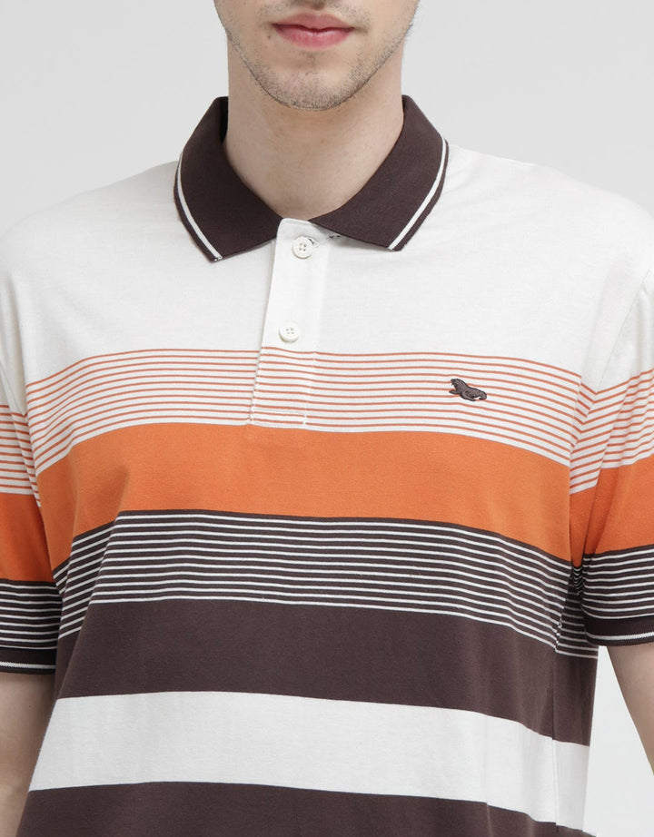 Walrus Multi Color Stripe Polo Shirt
