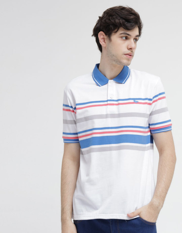 Walrus Multi Stripe Color Polo Shirt