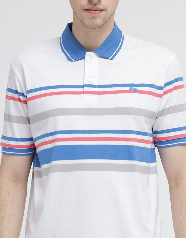 Walrus Multi Stripe Color Polo Shirt