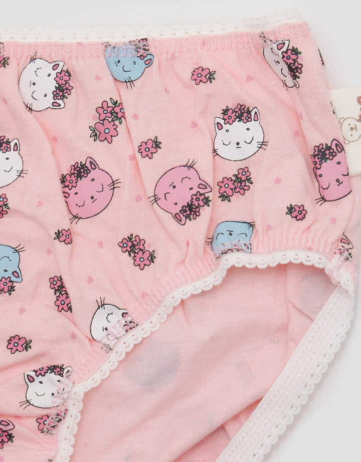 Kidz Too Cat Full Print Celana Dalam Anak Perempuan
