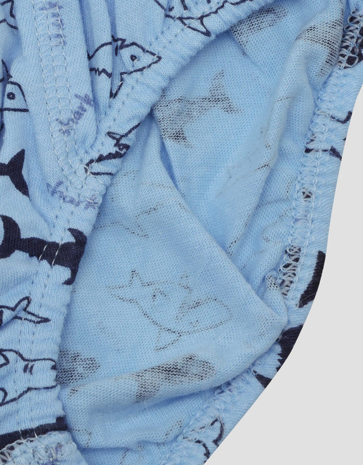 Kidz Too Smart Shark Print Celana Dalam Anak Laki-laki